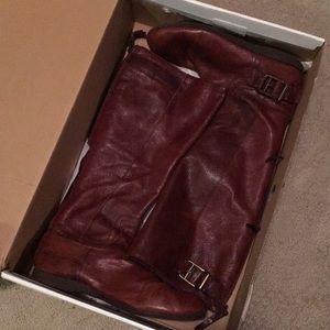 Brown Leather Riding Boots